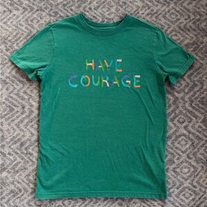 Cat & Jack Teal 'Have Courage' Short Sleeve Tee